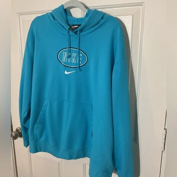 Nike Hoodie sweatshirt Aqua size 2XL - Picture 6 of 10